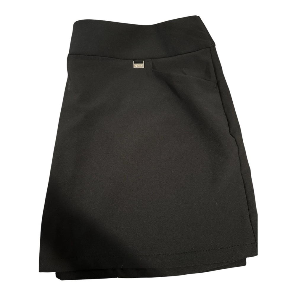Black Skirt with Logo Detail